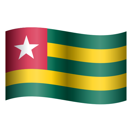 flag: Togo as rendered by Icons8