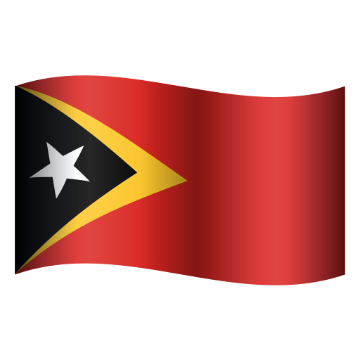 flag: Timor-Leste as rendered by Icons8