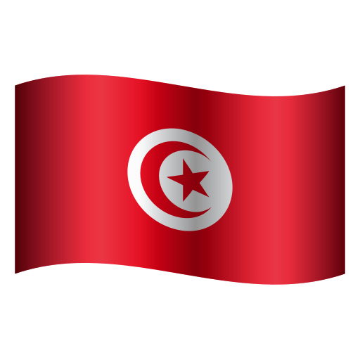 flag: Tunisia as rendered by Icons8