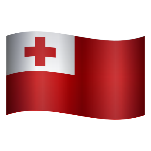 flag: Tonga as rendered by Icons8