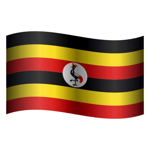 flag: Uganda as rendered by Icons8