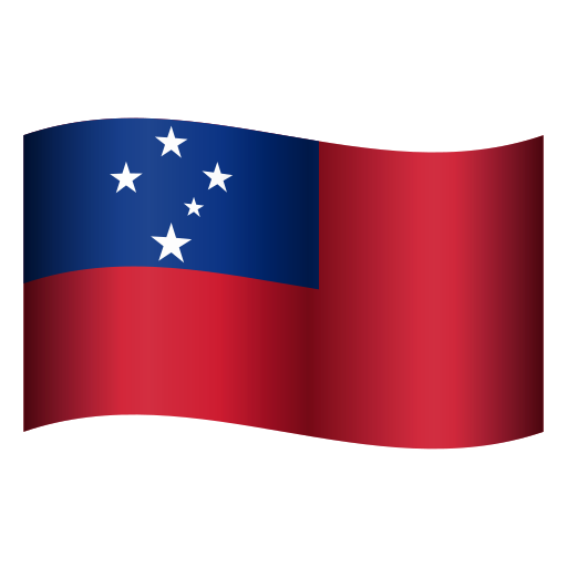 flag: Samoa as rendered by Icons8