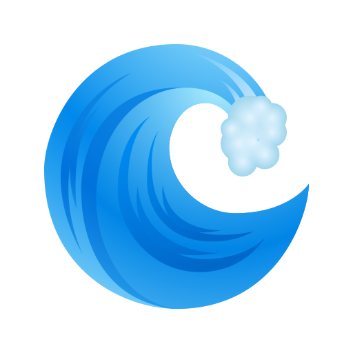 water wave as rendered by Icons8