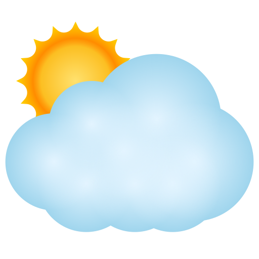 Sonne hinter großer Wolke as rendered by Icons8