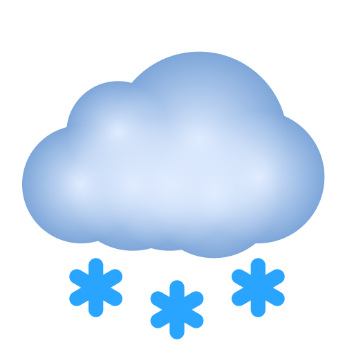 cloud with snow as rendered by Icons8
