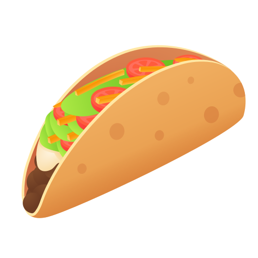 taco as rendered by Icons8