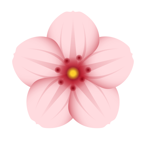 cherry blossom as rendered by Icons8