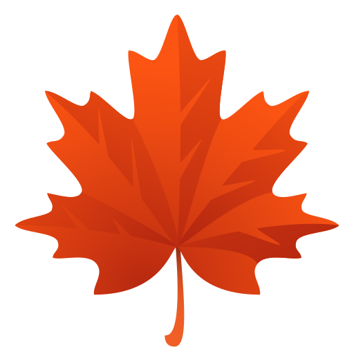 hoja de arce as rendered by Icons8