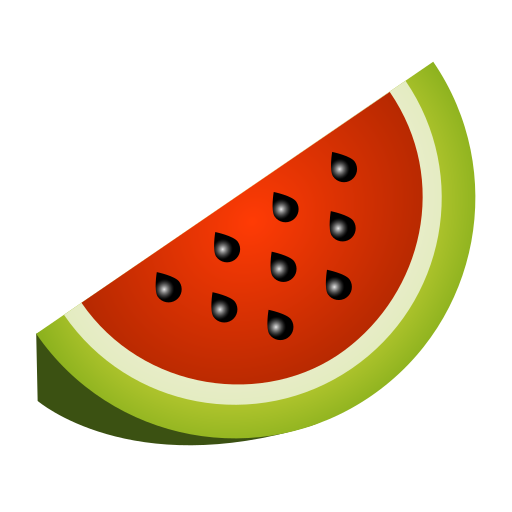 Wassermelone as rendered by Icons8