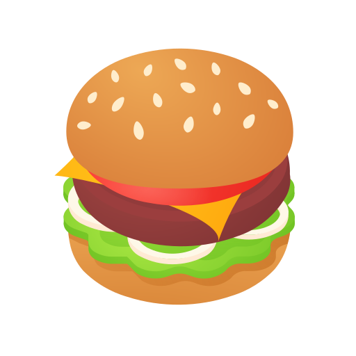 hambúrguer as rendered by Icons8