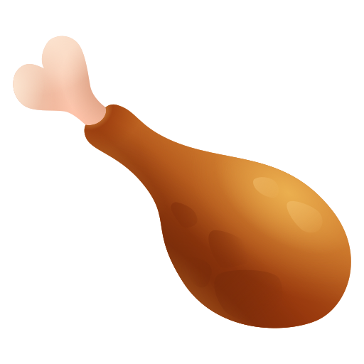 poultry leg as rendered by Icons8