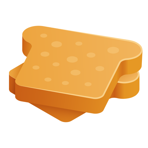 Bread as drawn by Icons8 in 14.0