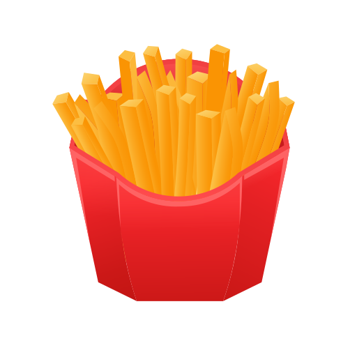 french fries as rendered by Icons8