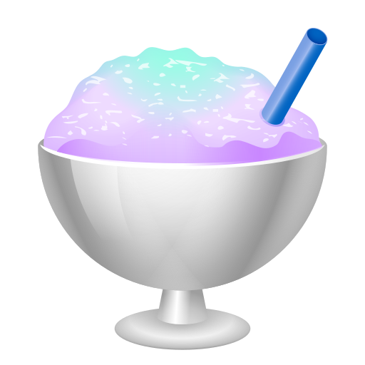 shaved ice as rendered by Icons8