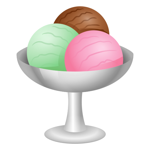 ice cream as rendered by Icons8
