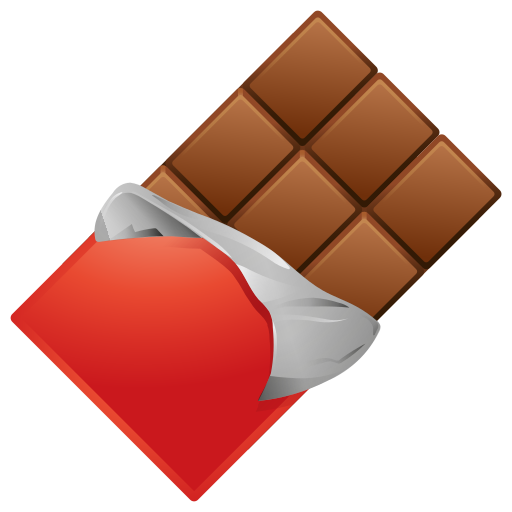 chocolate bar as rendered by Icons8