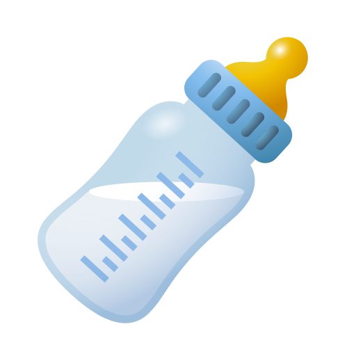 baby bottle as rendered by Icons8