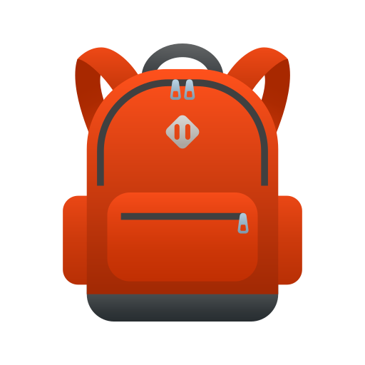 backpack as rendered by Icons8