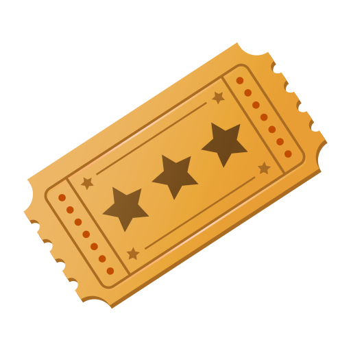 admission tickets as rendered by Icons8