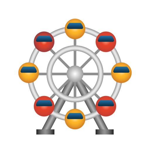 ferris wheel as rendered by Icons8