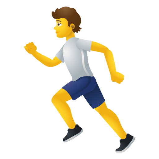 person running as rendered by Icons8