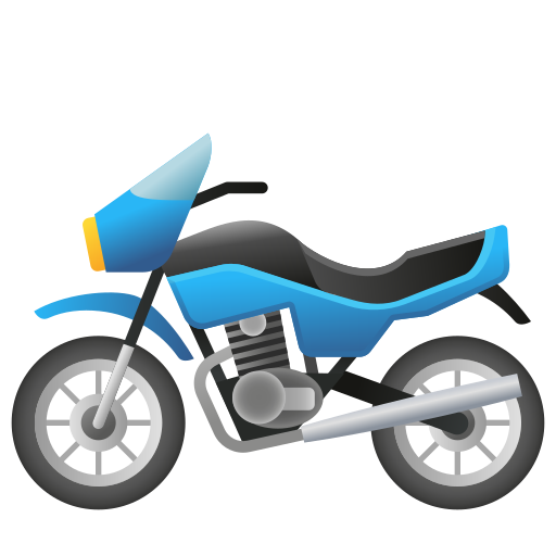 motorcycle as rendered by Icons8