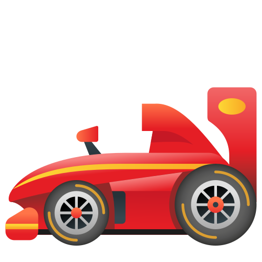racing car as rendered by Icons8