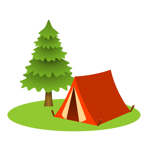 camping as rendered by Icons8