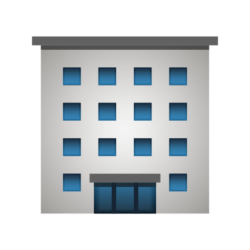 office building as rendered by Icons8
