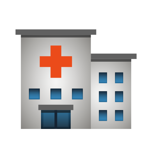 hospital as rendered by Icons8