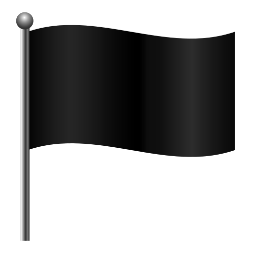 schwarze Flagge as rendered by Icons8
