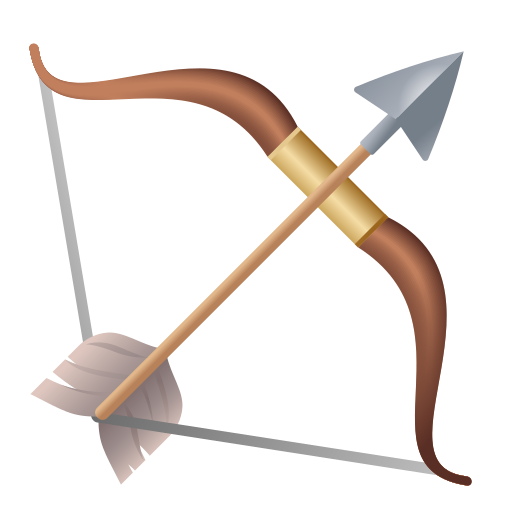 arco e freccia as rendered by Icons8