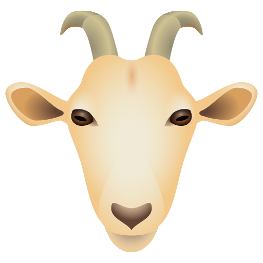 goat as rendered by Icons8