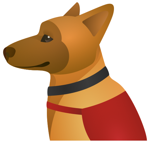 service dog as rendered by Icons8