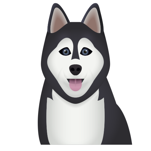 Dog as drawn by Icons8 in 14.0