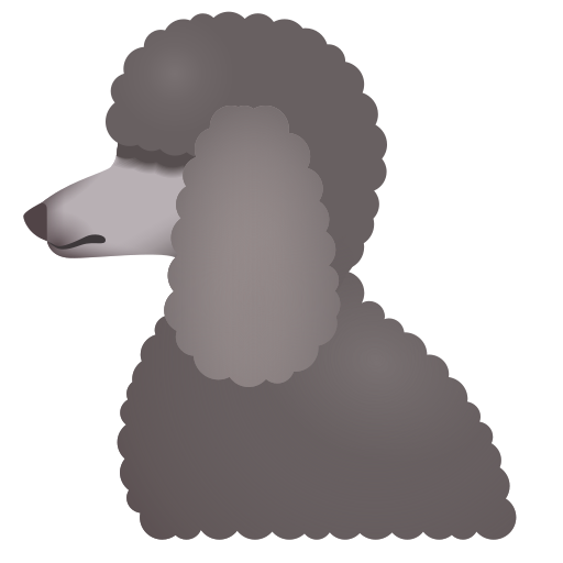 poodle as rendered by Icons8