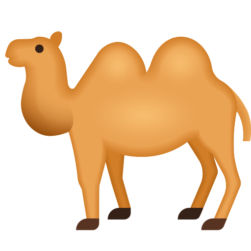 two-hump camel as rendered by Icons8