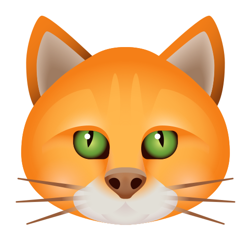 وجه قطة as rendered by Icons8