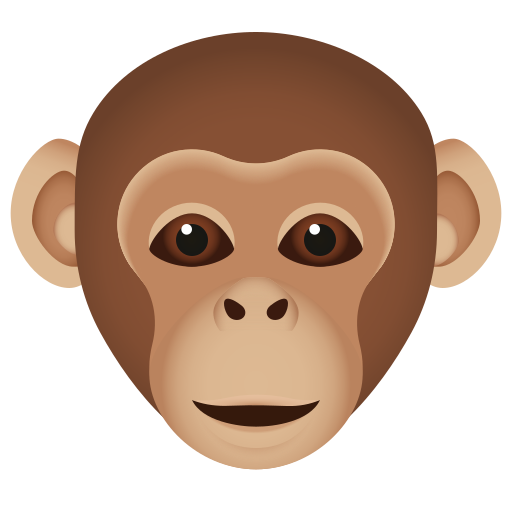 cara de mono as rendered by Icons8