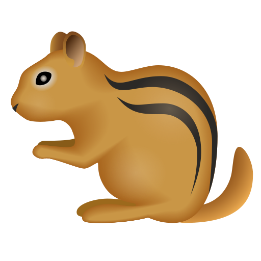 Streifenhörnchen as rendered by Icons8