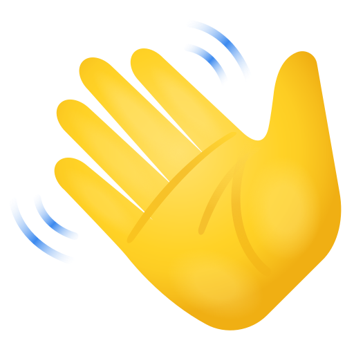 تلويح باليد as rendered by Icons8