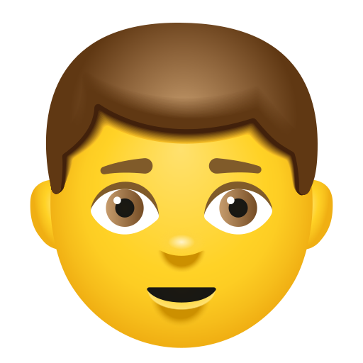 Boy as drawn by Icons8 in 14.0