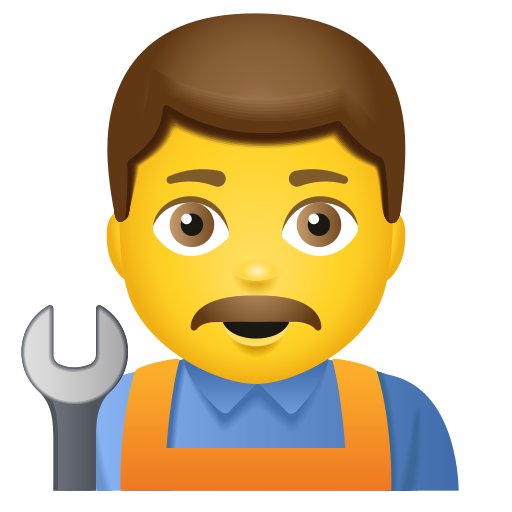 man mechanic as rendered by Icons8