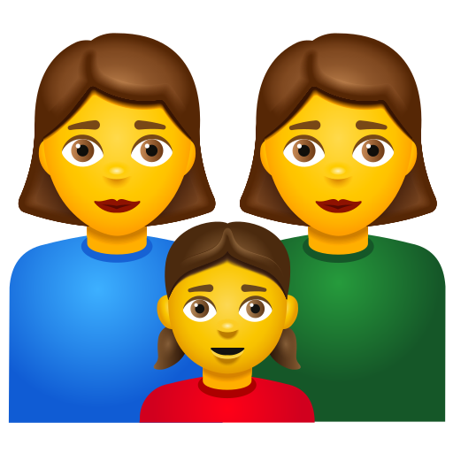 family: woman, woman, girl as rendered by Icons8