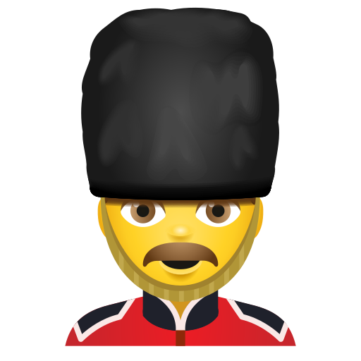 man guard as rendered by Icons8