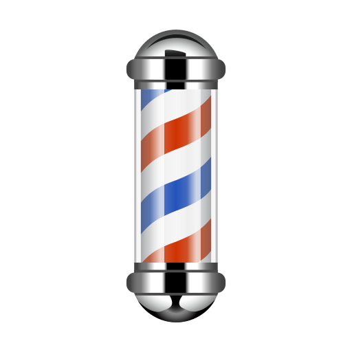 barber pole as rendered by Icons8