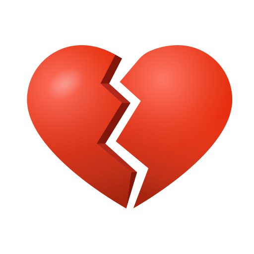 cuore infranto as rendered by Icons8