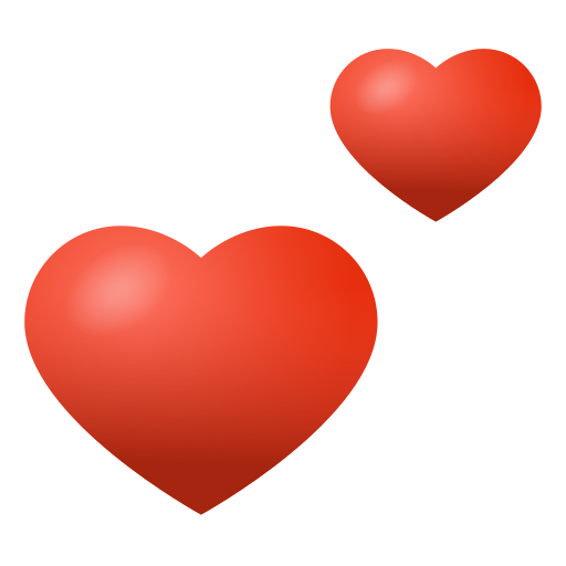 zwei Herzen as rendered by Icons8