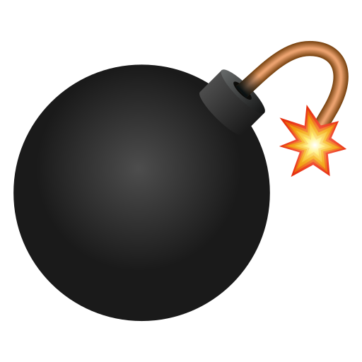bomb as rendered by Icons8