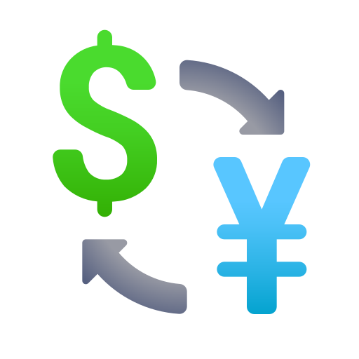 currency exchange as rendered by Icons8